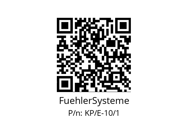   FuehlerSysteme KP/E-10/1