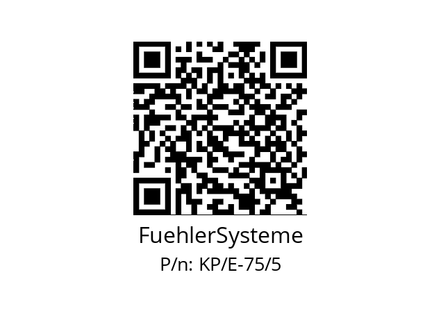   FuehlerSysteme KP/E-75/5