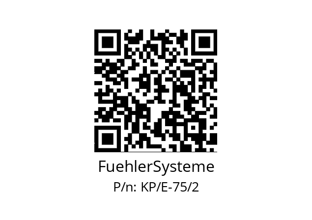   FuehlerSysteme KP/E-75/2