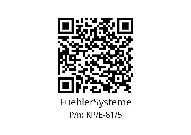   FuehlerSysteme KP/E-81/5