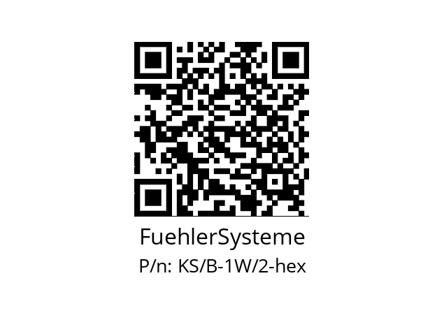   FuehlerSysteme KS/B-1W/2-hex