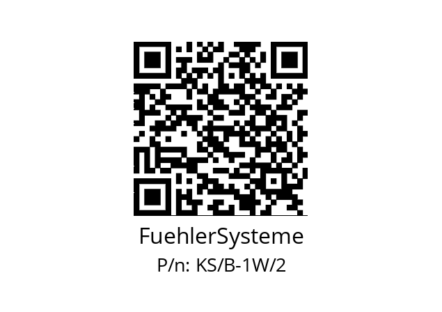   FuehlerSysteme KS/B-1W/2