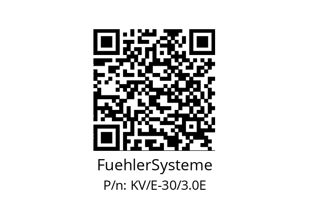   FuehlerSysteme KV/E-30/3.0E