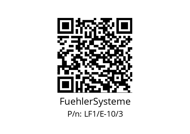   FuehlerSysteme LF1/E-10/3