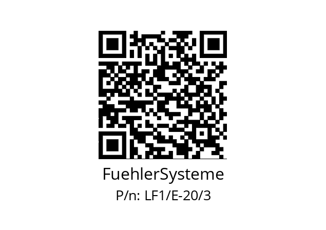   FuehlerSysteme LF1/E-20/3