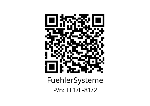   FuehlerSysteme LF1/E-81/2