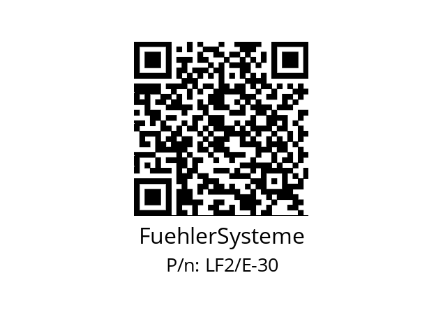   FuehlerSysteme LF2/E-30