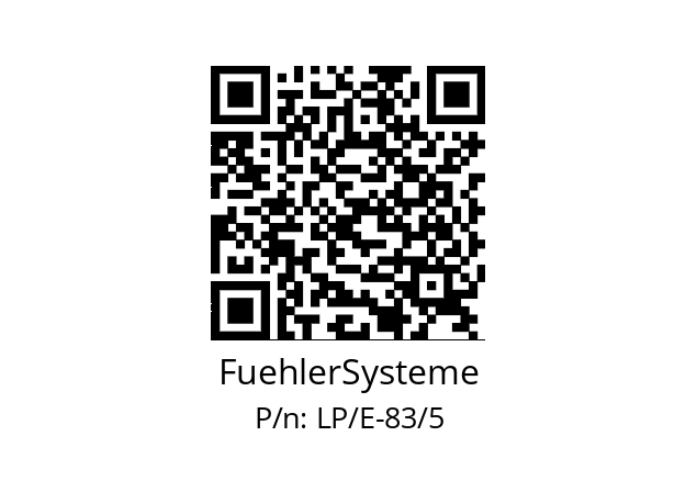   FuehlerSysteme LP/E-83/5