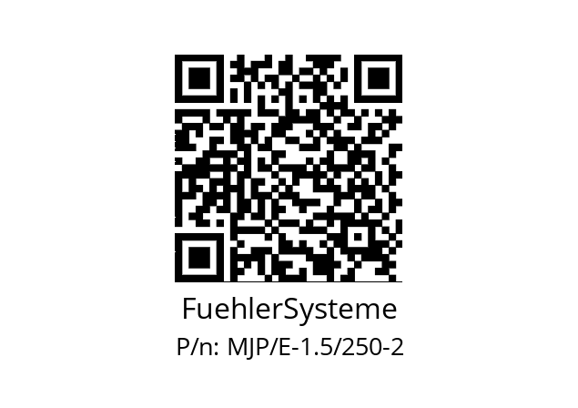   FuehlerSysteme MJP/E-1.5/250-2