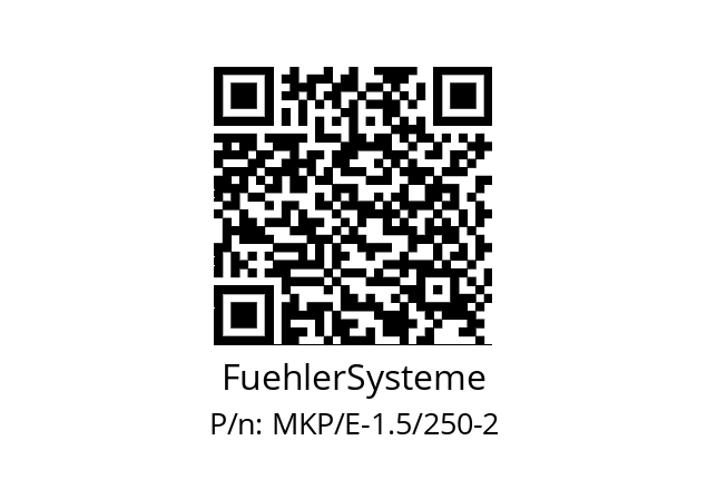   FuehlerSysteme MKP/E-1.5/250-2