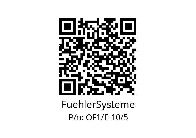   FuehlerSysteme OF1/E-10/5