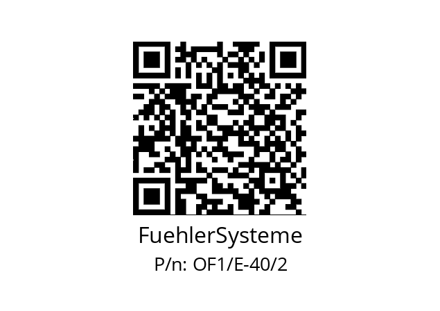   FuehlerSysteme OF1/E-40/2