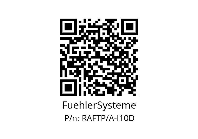   FuehlerSysteme RAFTP/A-I10D