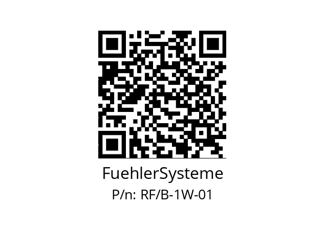   FuehlerSysteme RF/B-1W-01