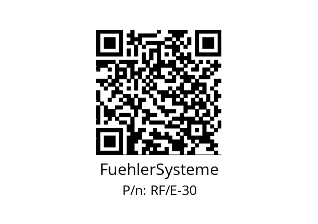   FuehlerSysteme RF/E-30