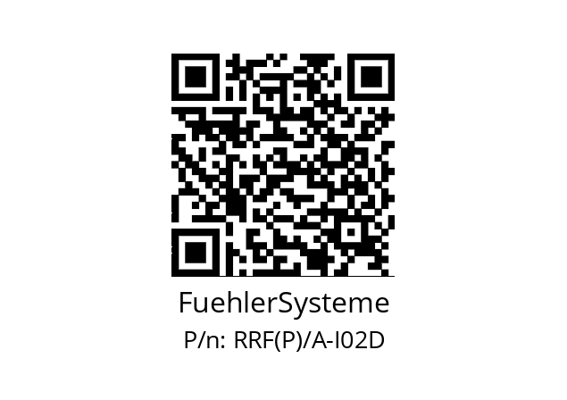   FuehlerSysteme RRF(P)/A-I02D