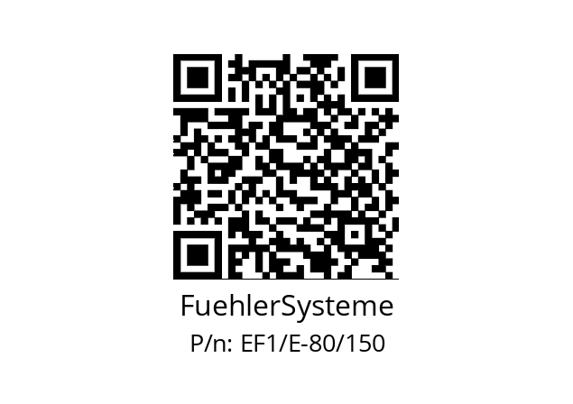   FuehlerSysteme EF1/E-80/150