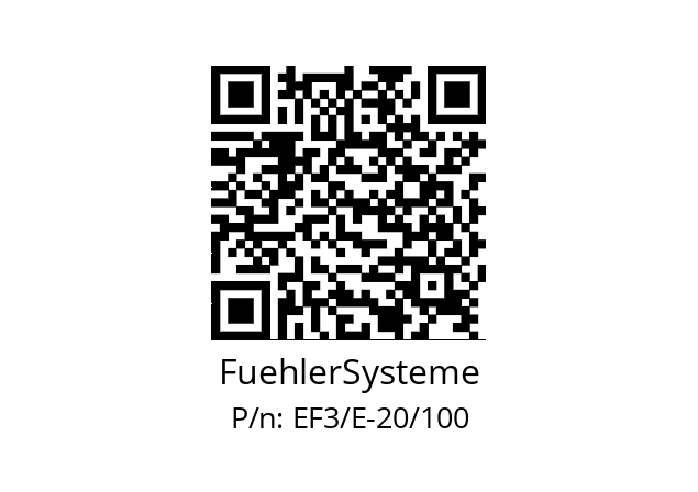   FuehlerSysteme EF3/E-20/100