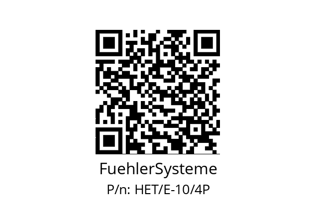   FuehlerSysteme HET/E-10/4P