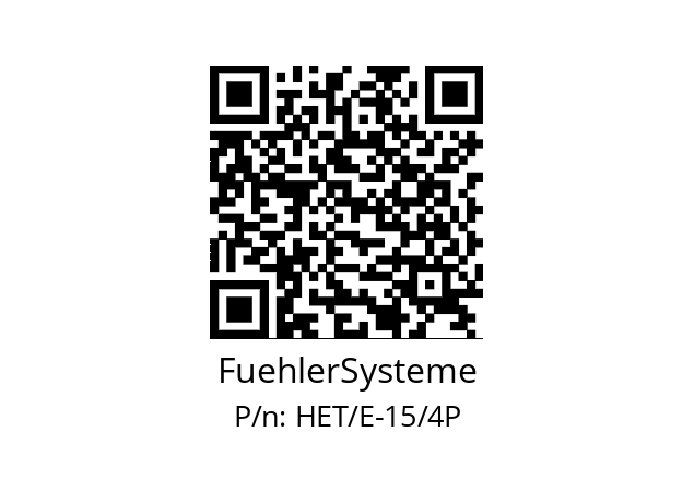   FuehlerSysteme HET/E-15/4P