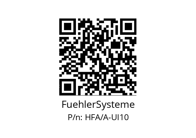   FuehlerSysteme HFA/A-UI10