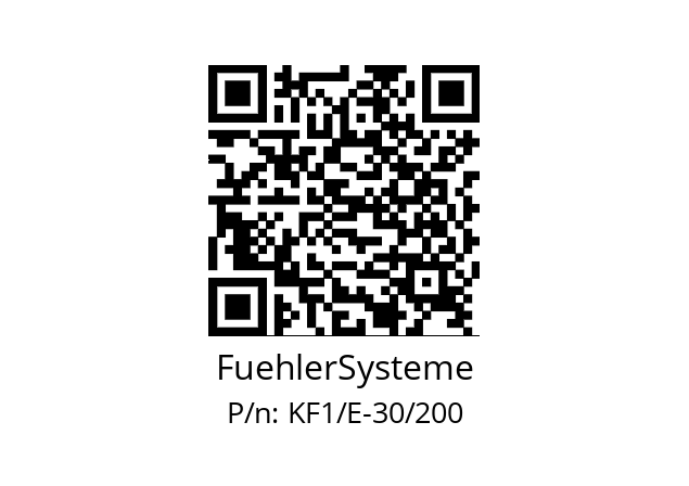   FuehlerSysteme KF1/E-30/200