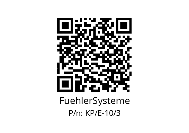   FuehlerSysteme KP/E-10/3