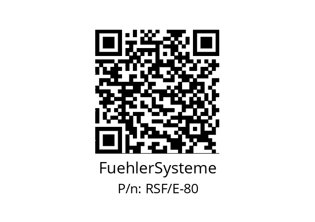   FuehlerSysteme RSF/E-80