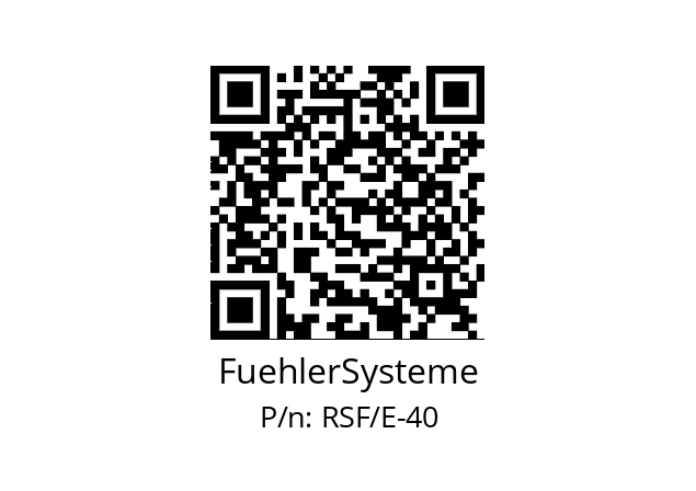   FuehlerSysteme RSF/E-40