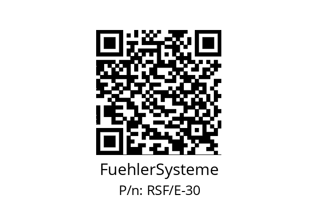   FuehlerSysteme RSF/E-30