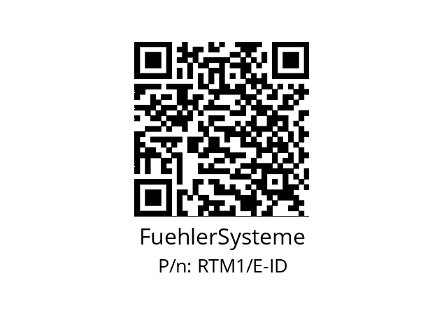   FuehlerSysteme RTM1/E-ID