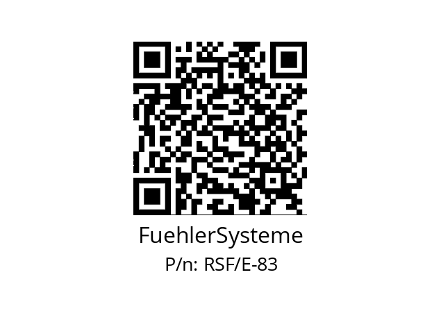   FuehlerSysteme RSF/E-83