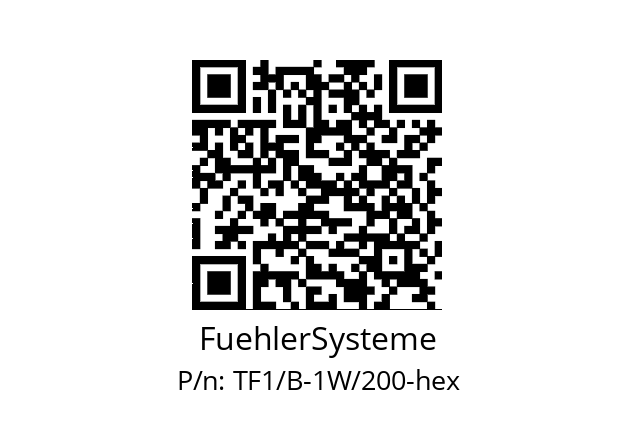   FuehlerSysteme TF1/B-1W/200-hex