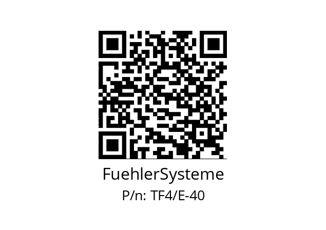   FuehlerSysteme TF4/E-40