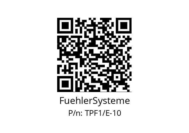   FuehlerSysteme TPF1/E-10