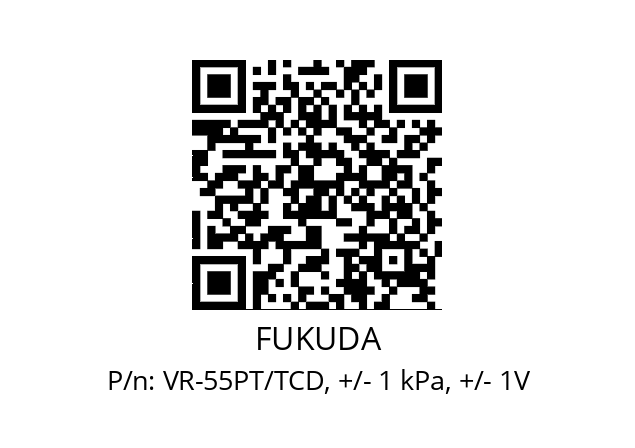   FUKUDA VR-55PT/TCD, +/- 1 kPa, +/- 1V