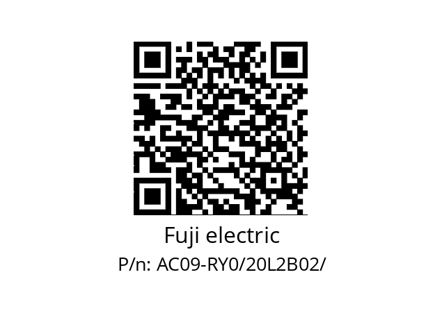   Fuji electric AC09-RY0/20L2B02/