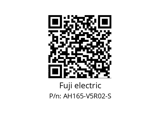   Fuji electric AH165-V5R02-S