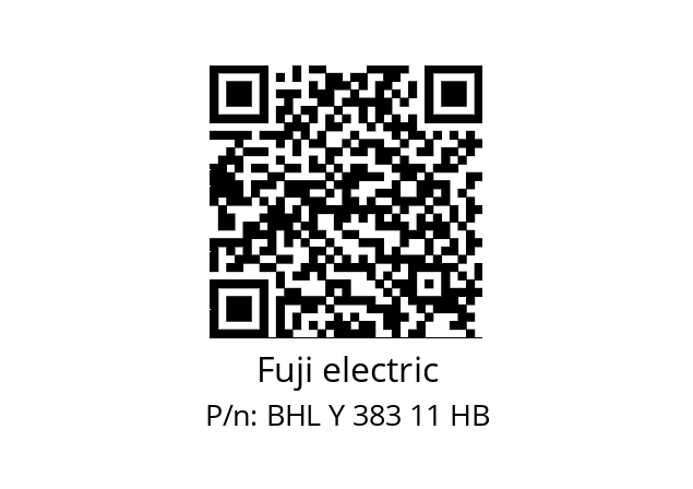   Fuji electric BHL Y 383 11 HB