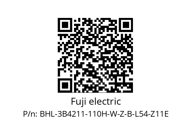   Fuji electric BHL-3B4211-110H-W-Z-B-L54-Z11E