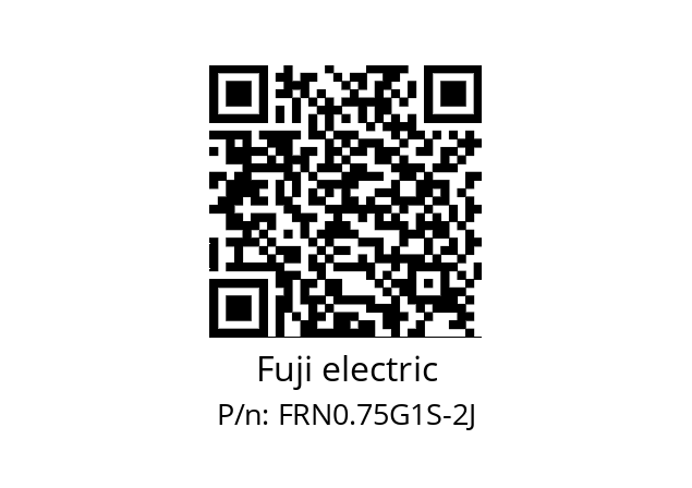   Fuji electric FRN0.75G1S-2J