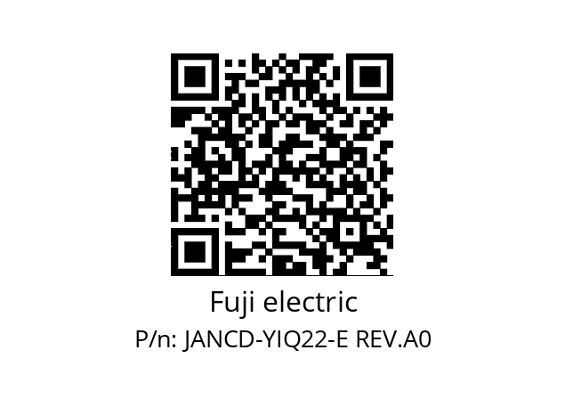   Fuji electric JANCD-YIQ22-E REV.A0