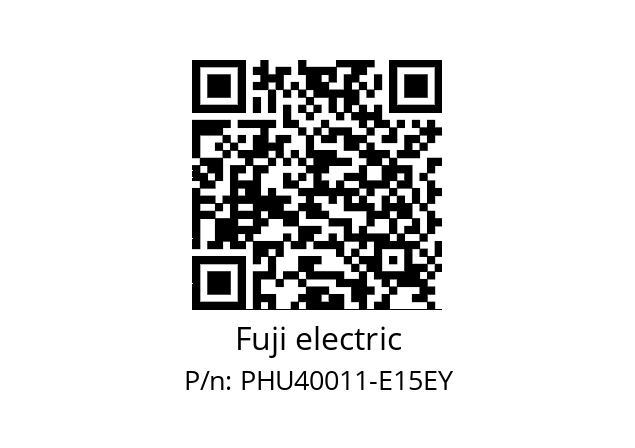   Fuji electric PHU40011-E15EY