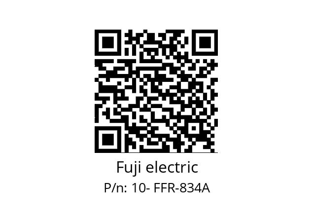   Fuji electric 10- FFR-834A