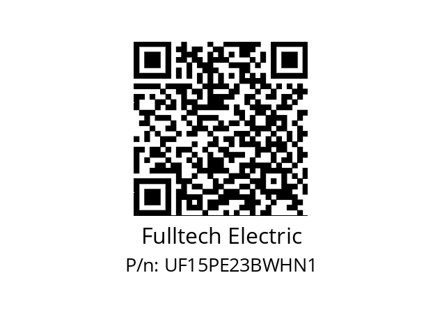   Fulltech Electric UF15PE23BWHN1