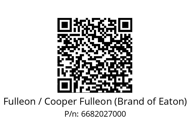   Fulleon / Cooper Fulleon (Brand of Eaton) 6682027000