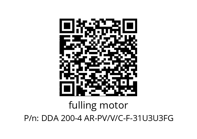   fulling motor DDA 200-4 AR-PV/V/C-F-31U3U3FG