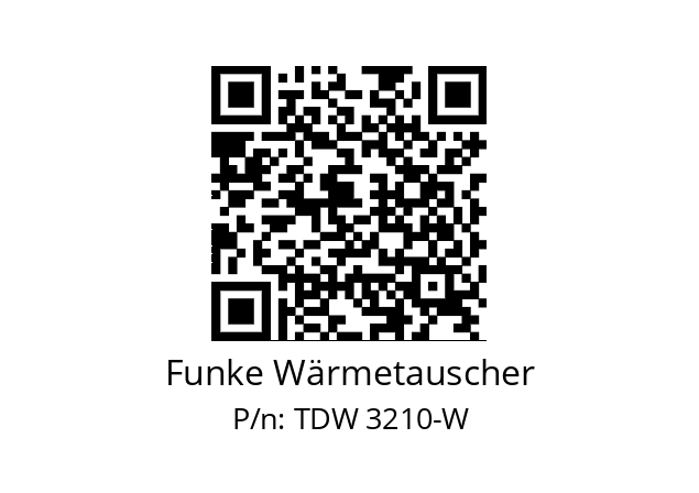   Funke Wärmetauscher TDW 3210-W