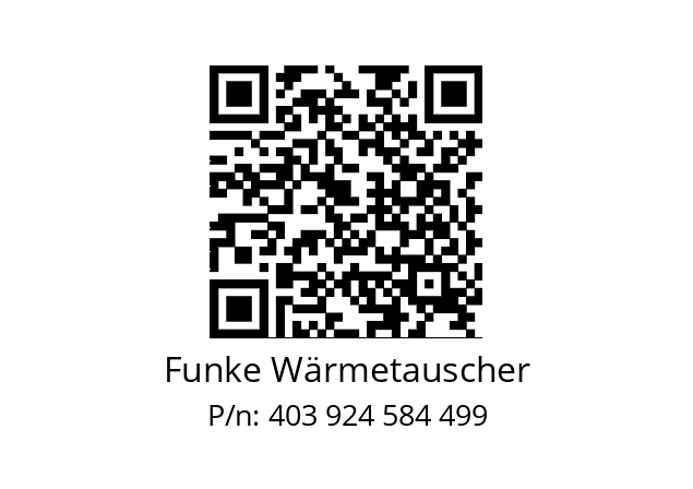   Funke Wärmetauscher 403 924 584 499