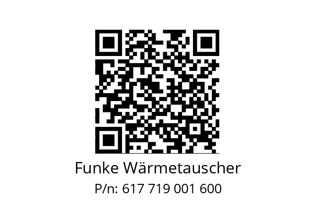   Funke Wärmetauscher 617 719 001 600